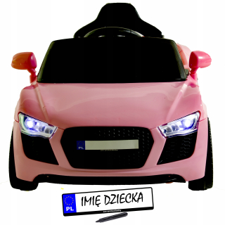 Szomik červené, modré, ružové auto
